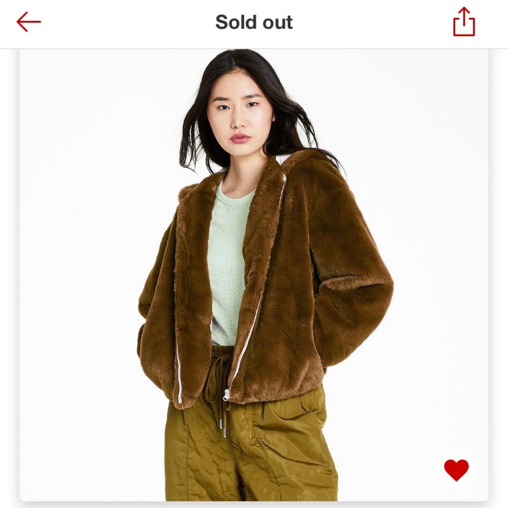 Sandy Liang Women’s Mink Zip-Up Faux Fur Hooded Jacket